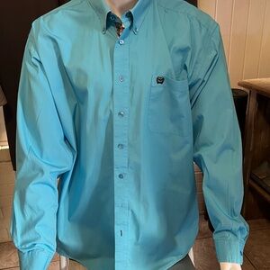 Cinch Men's Turquoise Button-Down Shirt